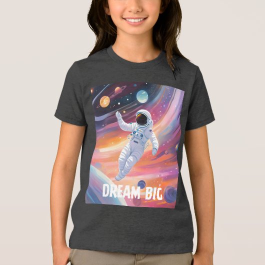 Dream big Tri-Blend shirt (Voorkant)