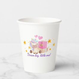 🎁 Dream Big Unicorn Paper Cup ✨💖 Papieren Bekers