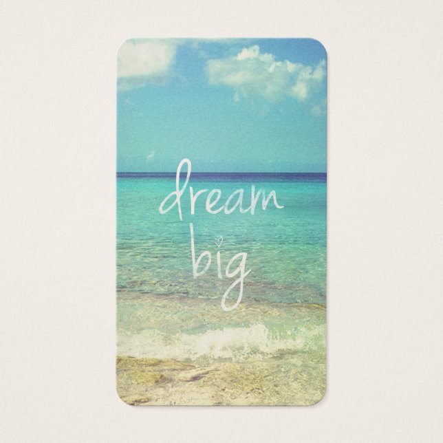 Dream big visitekaartjes (Voorkant)