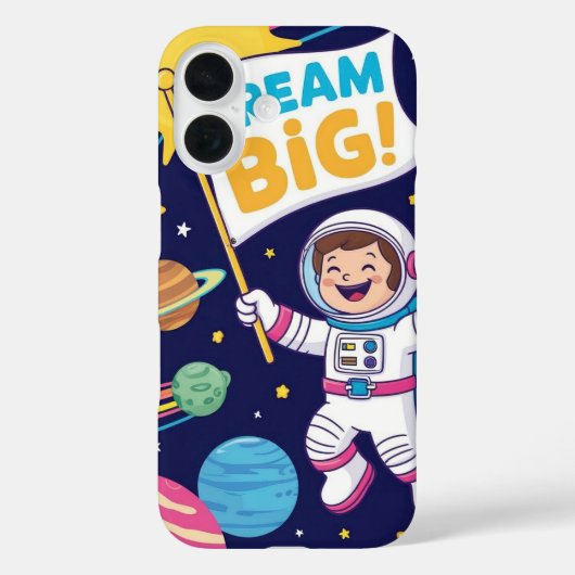 Dream Big with a Kid Astronaut Case-Mate iPhone Case (Achterkant)