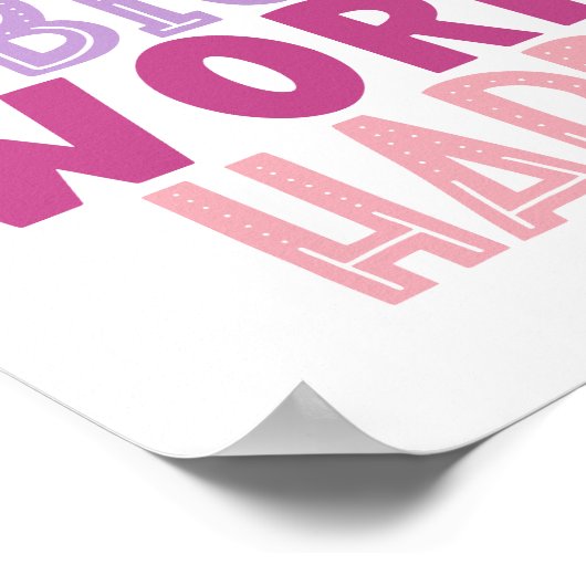 Dream Big Work Hard Affirking for Kids Poster (Hoek)