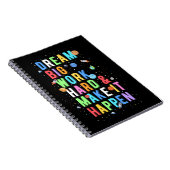Dream Big Work Hard & Make it it it Notitieboek (Rechterzijde)