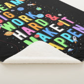 Dream Big Work Hard & Make it it it Sherpa Deken (3/4)