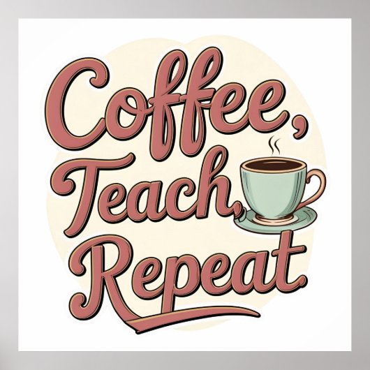 Dream Big Work Hard Motivatie Terug naar school Poster (Voorkant)