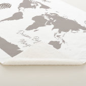 Dream Big World Traveller Gepersonaliseerde baby-n Sherpa Deken (3/4)