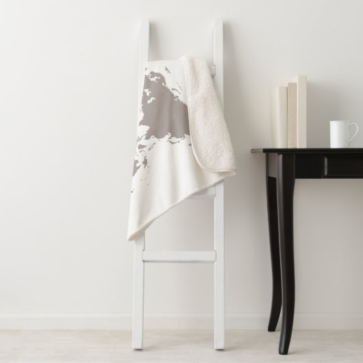 Dream Big World Traveller Gepersonaliseerde baby-n Sherpa Deken (In situ)