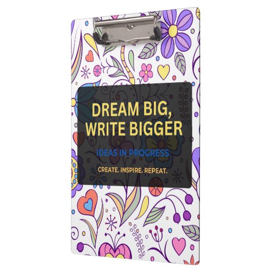 Dream Big, Write Bigger – Inspirational Klembord (Links)