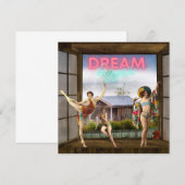 Dream Bigger Altered Art  Dancers Flat Kaart (Voorkant / Achterkant)