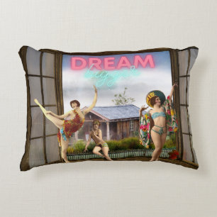 Dream Bigger Altered Art dansers Accent Kussen