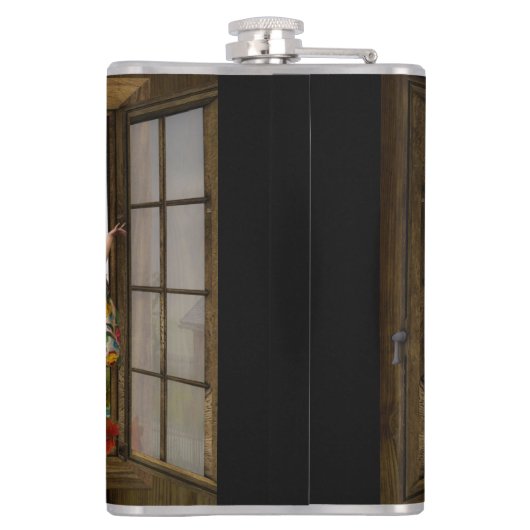 Dream Bigger Altered Art  dansers Heupfles (Achterkant)