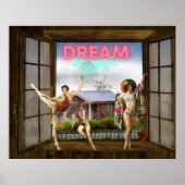 Dream Bigger Altered Art dansers Poster (Voorkant)