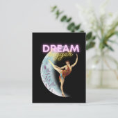 Dream Bigger  Ballet Dancer Briefkaart (Staand voorkant)