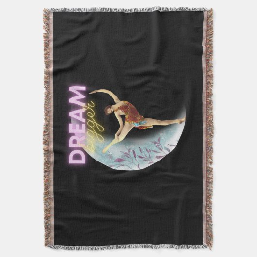 Dream Bigger  Ballet Dancer Deken (Voorkant Verticaal)