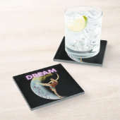 Dream Bigger  Ballet Dancer Glazen Onderzetter (Schuin)