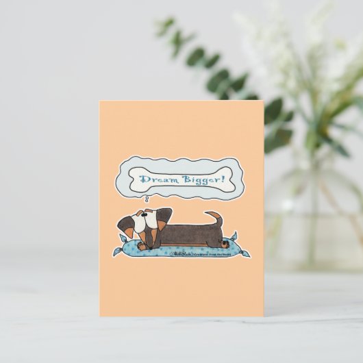 Dream Bigger Briefkaart (Staand voorkant)