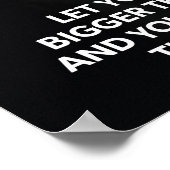 Dream Bigger dan je angst - Wolf Motivatie Poster (Hoek)