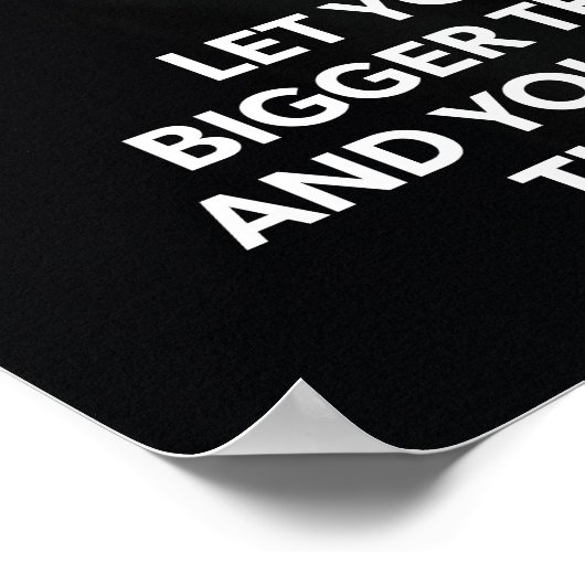 Dream Bigger dan je angst - Wolf Motivatie Poster (Hoek)