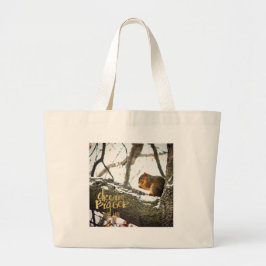Dream Bigger dan Life Squirrel Grote Tote Bag