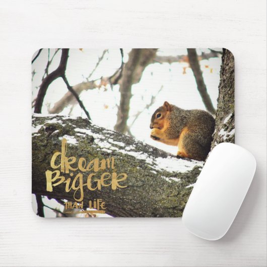 Dream Bigger dan Life Squirrel Muismat (Met muis)