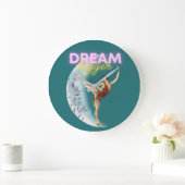 Dream Bigger Vintage Ballet Dancer  Grote Klok (Huis)