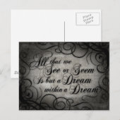 Dream binnen een droom briefkaart (Voorkant / Achterkant)