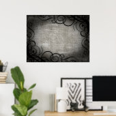 Dream binnen een droomcoördinaat poster (Thuiskantoor)