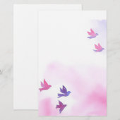 Dream Birds Stationery Briefpapier (Voorkant / Achterkant)