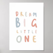 Dream Bit Little One Kleurrijke Kwekerij Poster (Voorkant)