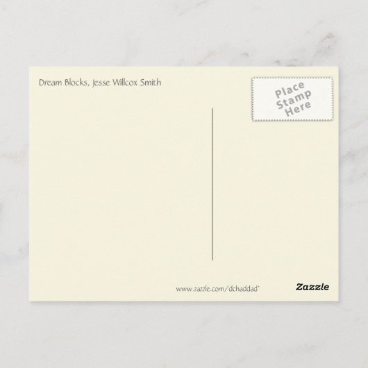 Dream Blocks van Jesse Willcox Smith Briefkaart (Achterkant)