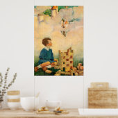 Dream Blocks van Jesse Willcox Smith Poster (Keuken)