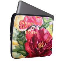 Dream Bloom Floral Waterverf Art-laptophoes
