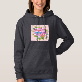 Dream Bloom Repeat Floral Motivational Sweatshirt 