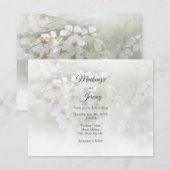 Dream Blossom Invitation Kaart (Voorkant / Achterkant)