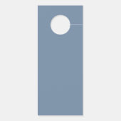 Dream Blue Floral bruiloft gast niet storen Deurhanger (Achterkant)