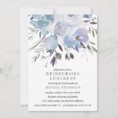 Dream Blue Flowers Bridesmaids Luncheon Weddenscha Kaart (Voorkant)