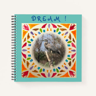 Dream Blue Heron en Waterverf Journal Notitieboek