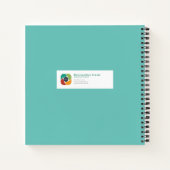 Dream Blue Heron en Waterverf Journal Notitieboek (Achterkant)