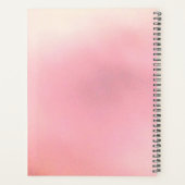 "Dream" Bright Pink Letter Gradient Pink Planner (Achterkant)