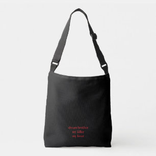 Dream Brother Placebo Band Eenvoudig Ontwerp Zwart Crossbody Tas