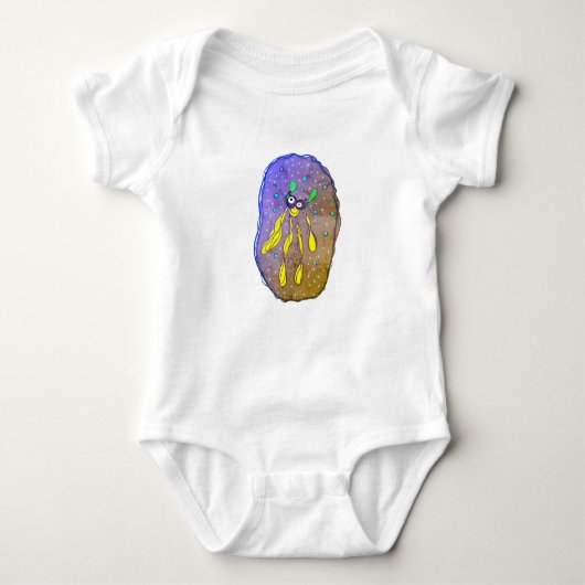 Dream Bug Cartoon Baby Bodysuit (Voorkant)