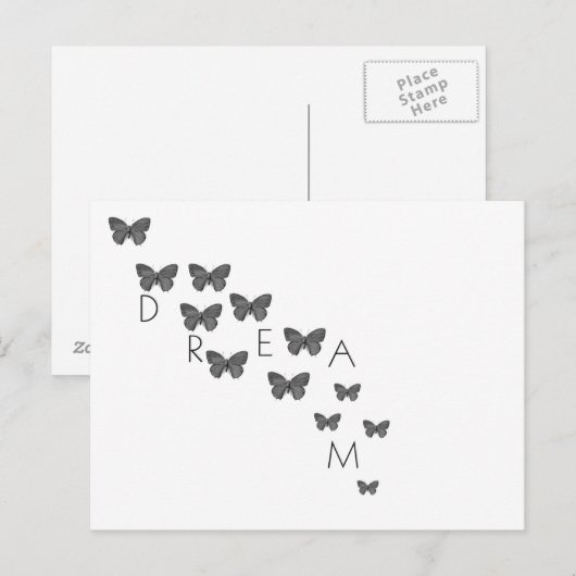 Dream Butterflies Briefkaart (Voorkant / Achterkant)