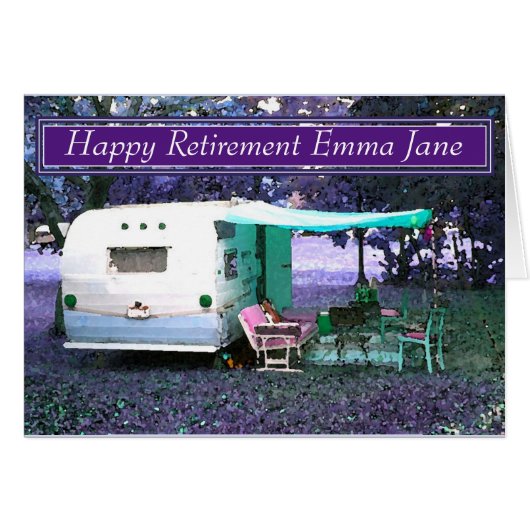 Dream  Camper Happy Retirement voor de zomer (Voorkant Horizontaal)