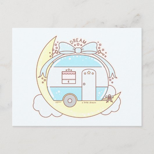 Dream  Camper Trailer Briefkaart (Voorkant)