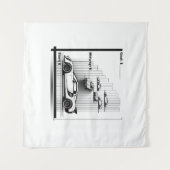 Dream Car Tracking Tapestry Wandkleed (Voorkant (horizontaal))