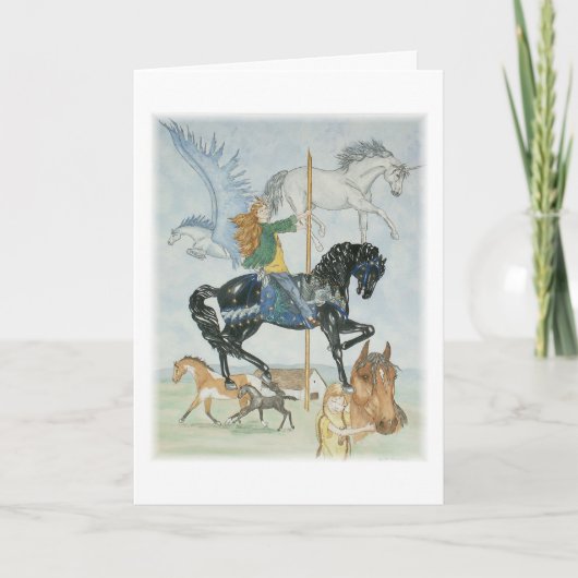 "Dream Carousel" - Hartelijk dank! Bedankkaart (Voorkant)