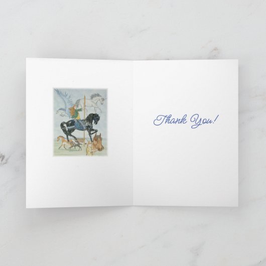 "Dream Carousel" - Hartelijk dank! Bedankkaart (Binnen)