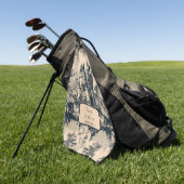 Dream Castle Midnight en Ivory Toile de Jouy Golfhanddoek (Groen)