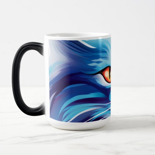 Dream Cat Abstracte wereld van kleuren Magische Mok (Links)