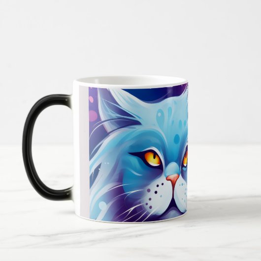 Dream Cat Abstracte wereld van kleuren Magische Mok (Links)