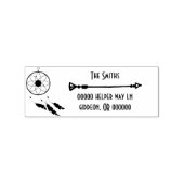 Dream Catcher Adreslabel Rubberstempel (Afrduk)